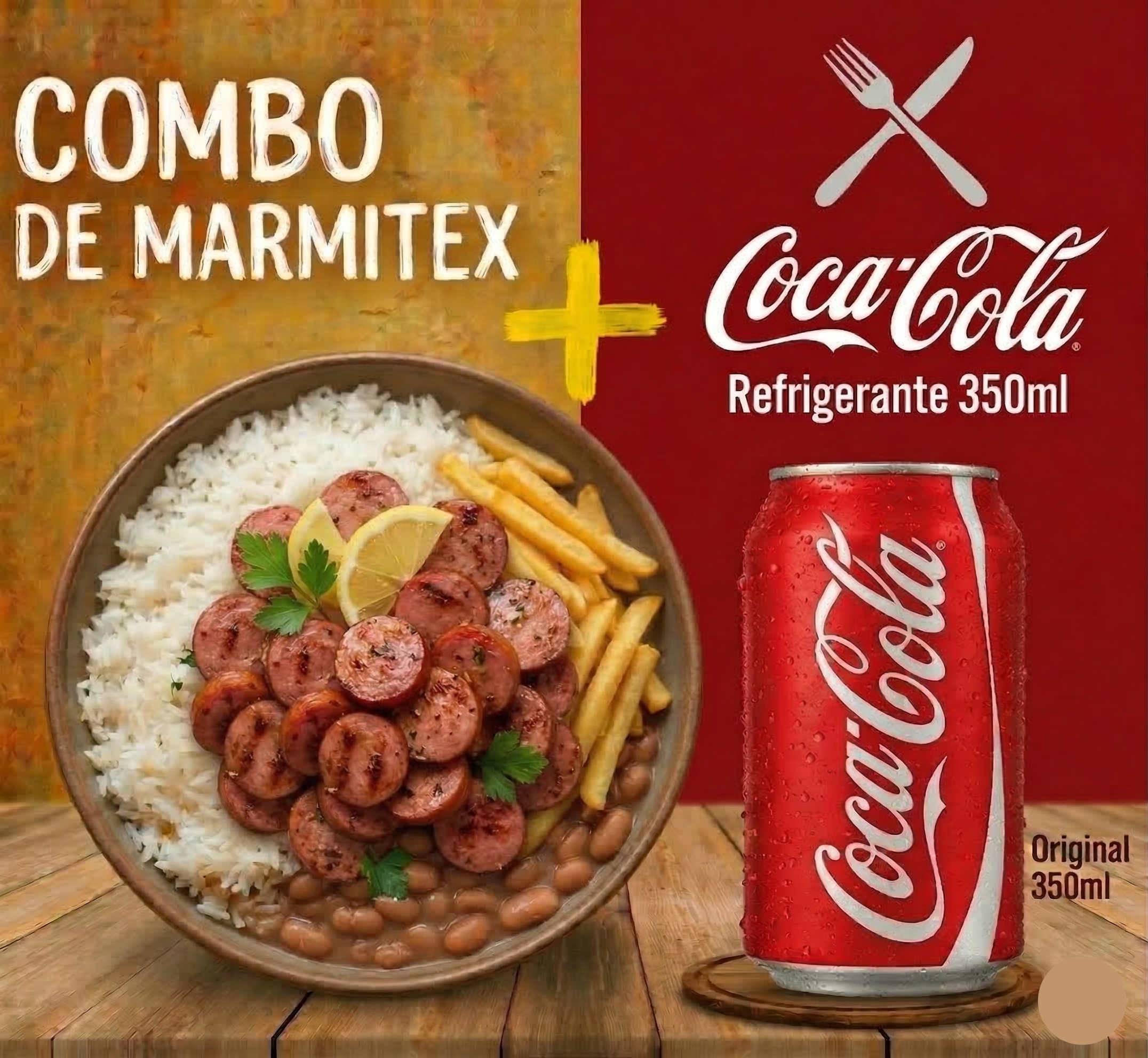 Combo - Marmitex Calabresa + Coca-cola 350ml