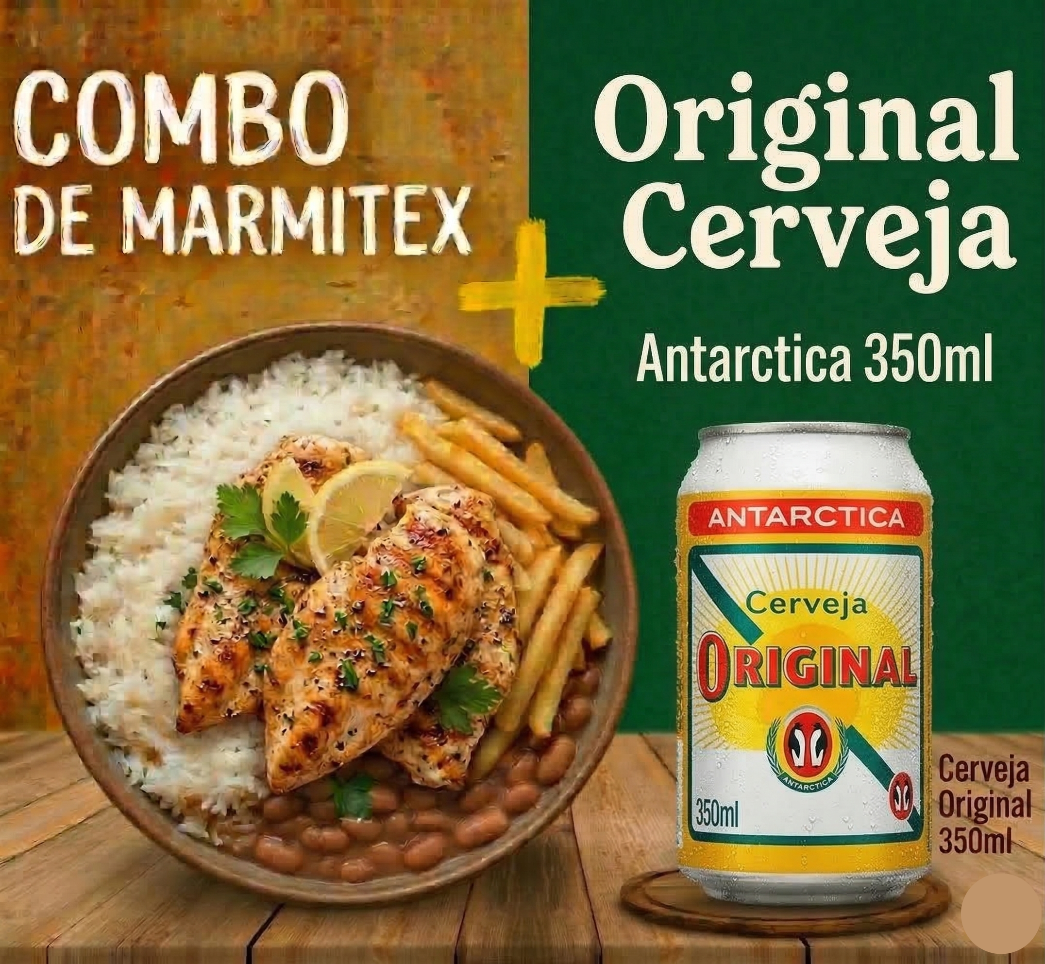Combo - Marmitex Filé de Frango + Original 350ml