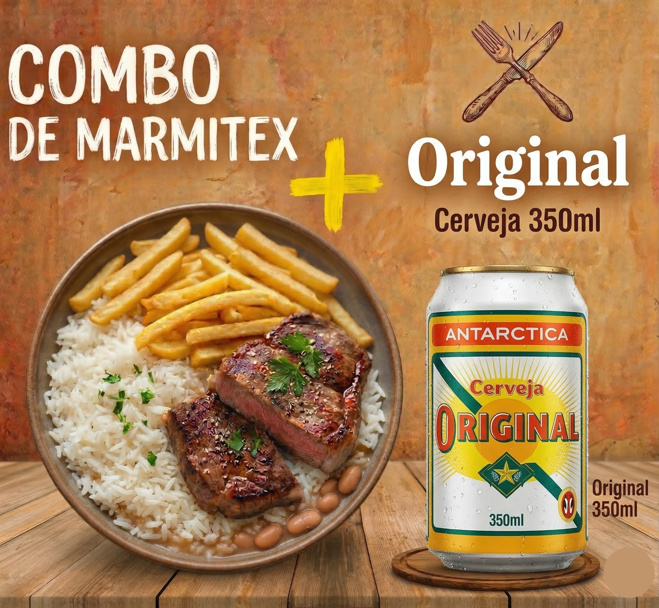 Combo - Marmitex Bife + Original 350ml