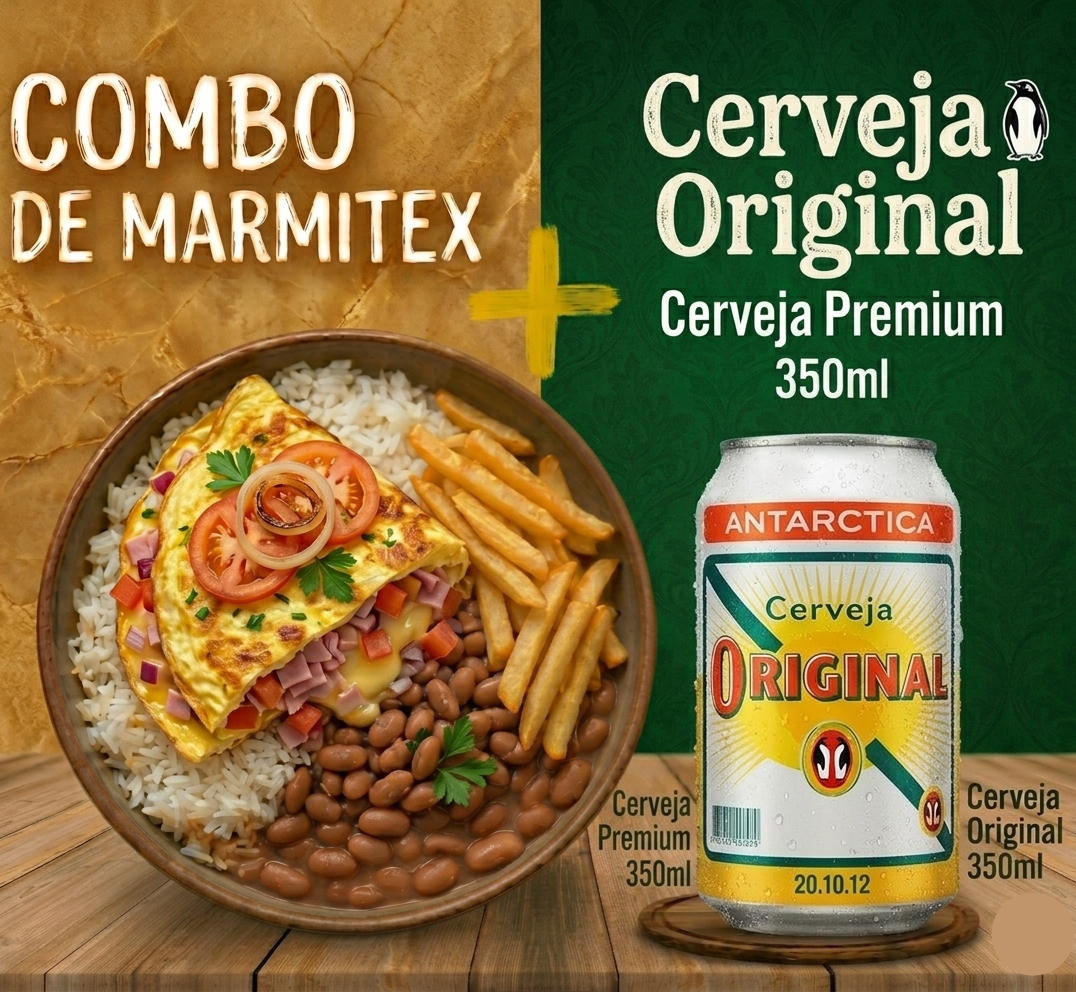 Combo - Marmitex Omelete + Original 350ml